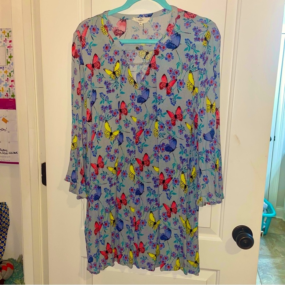 Boho Butterfly Dress by entro. Excellent condition Size M SFH, $18